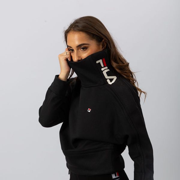 Moletons Fila Mulher Pretas - Fila Milano Turtleneck Portugal Lisboa,WZSO-62170